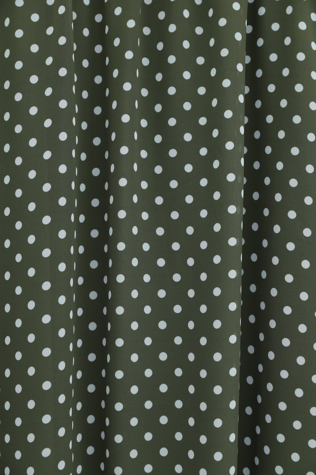 Polka Dot Elastic Waist Lined Chiffon Skirt - Olive Green - Podyumplus - by Peralane - photo 5