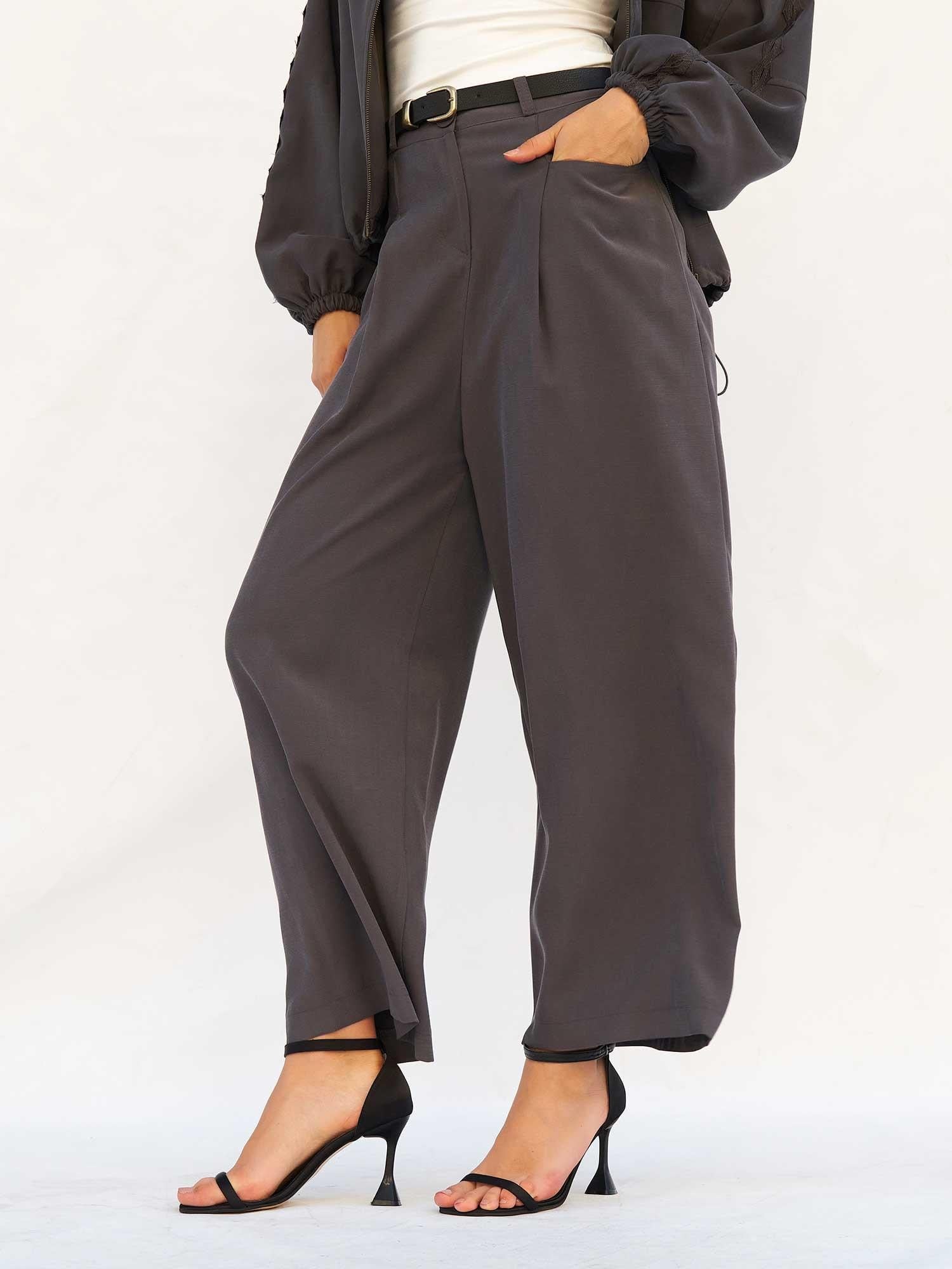 Horizontal Pocket Detail Palazzo Trousers - Lefon - by Peralane - photo 5