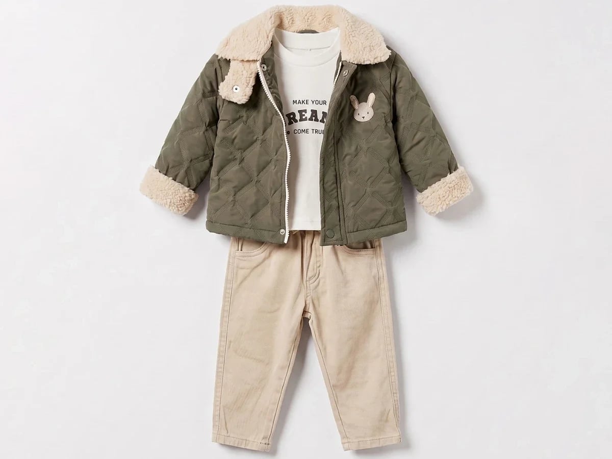 Baby Boys' Quilted Jacket, T-Shirt and Trousers Set - Canoz - by Peralane