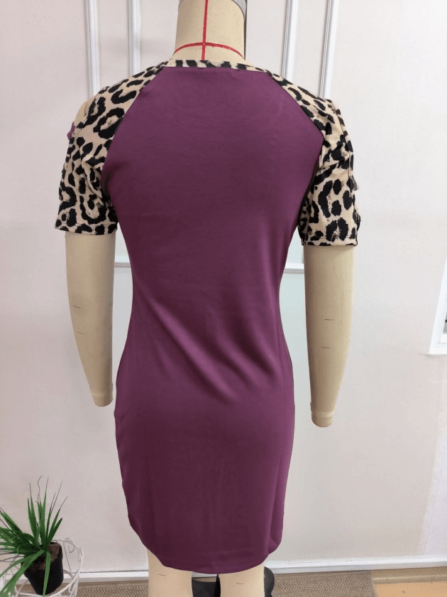 Women's Short Sleeve Round Neck Strap Detail Mini Modal Dress - Janes - by Peralane - photo 5