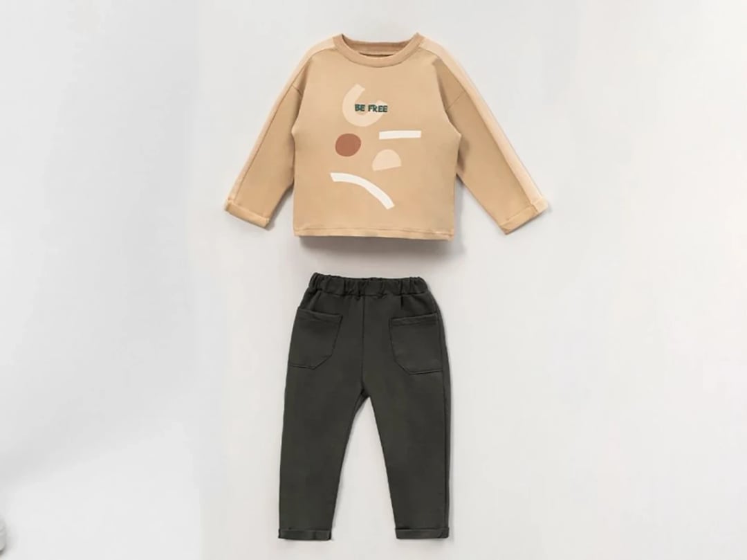 Be Free Graphic Print Boys' Two-Piece Set - Vovido - by Peralane