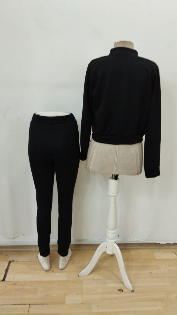Women's Zip-Front Short Modal Jacket and Trousers Two-Piece Set - Janes - by Peralane - photo 6