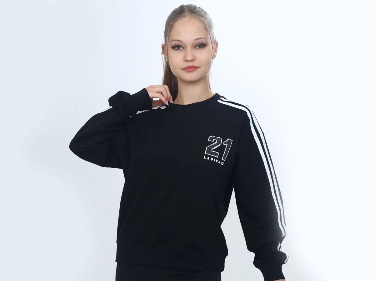 21 Ladies Printed Girls Sweatshirt - Vizviz - by Peralane