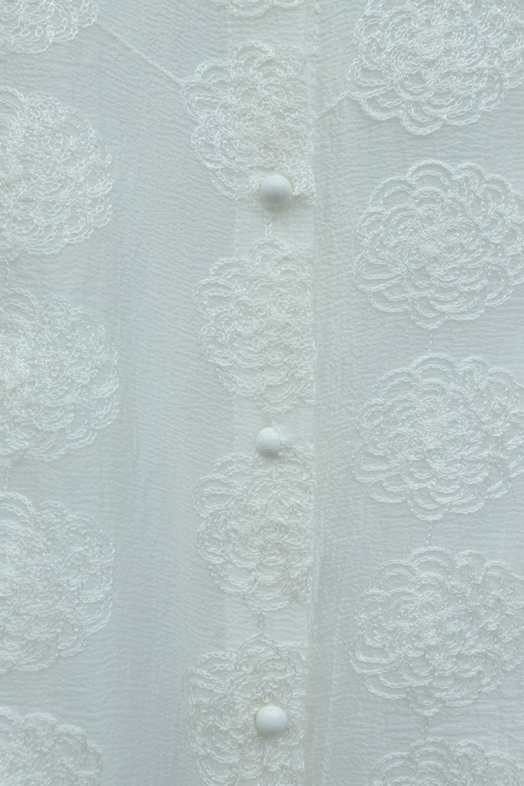 Lace Collar Patterned Jacquard Blouse - Ecru - Podyumplus - by Peralane - photo 5