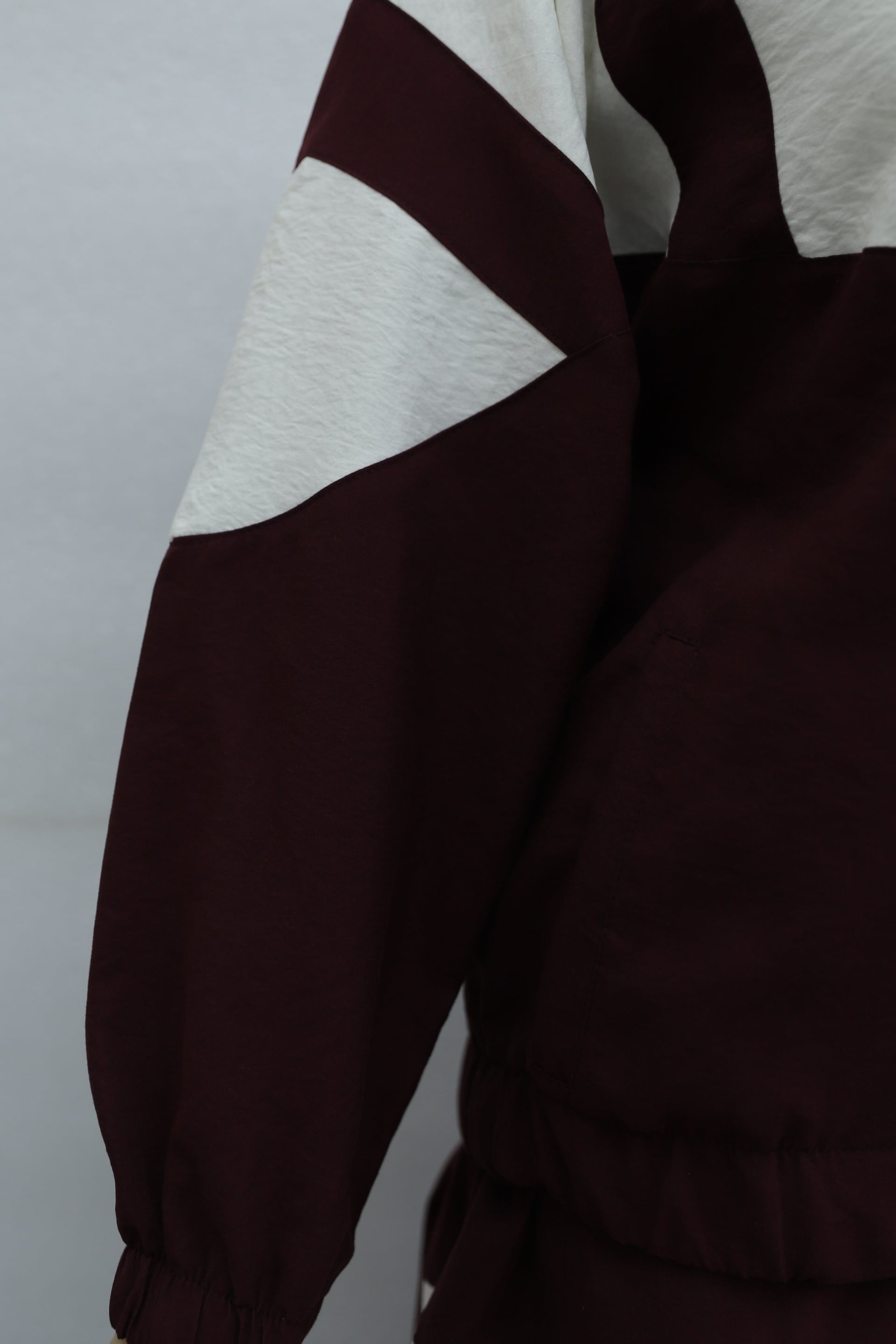Burgundy Shirt Collar Striped Two-Piece Skirt Set with Jacket - Podyumplus - by Peralane - photo 7