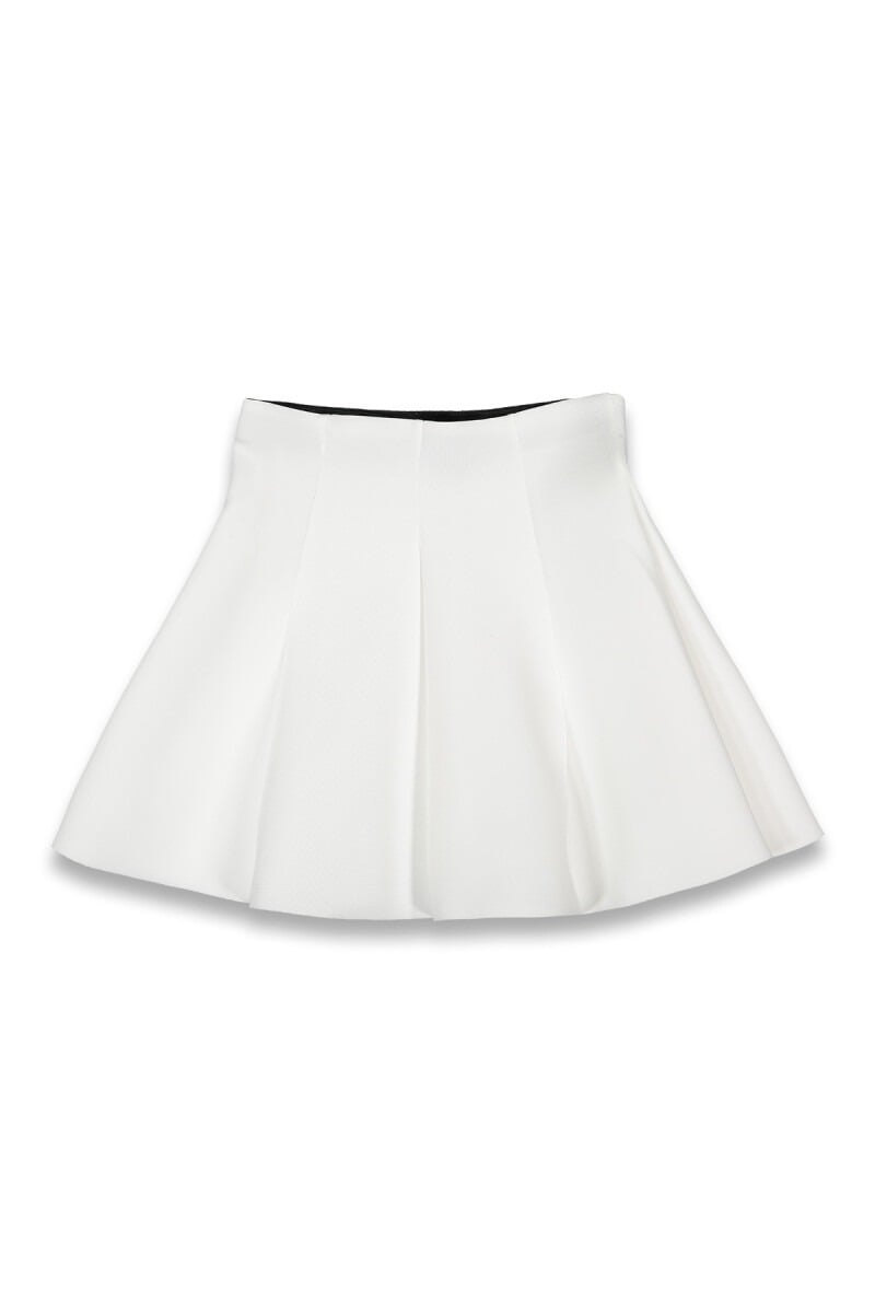 Girls' Pleated Skirt 12-16Y White - Panino - by Peralane