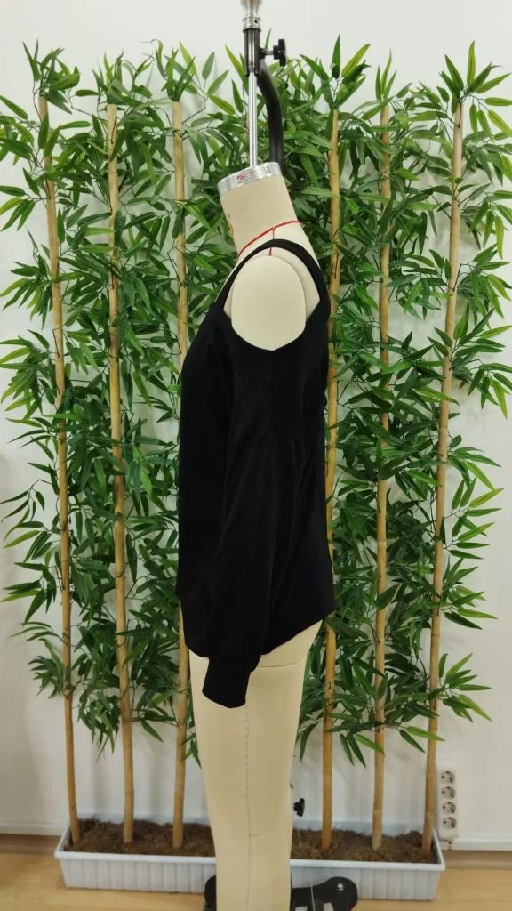 Women's Long Sleeve One-Shoulder Slub Viscose Two-Thread Blouse - Janes - by Peralane - photo 8