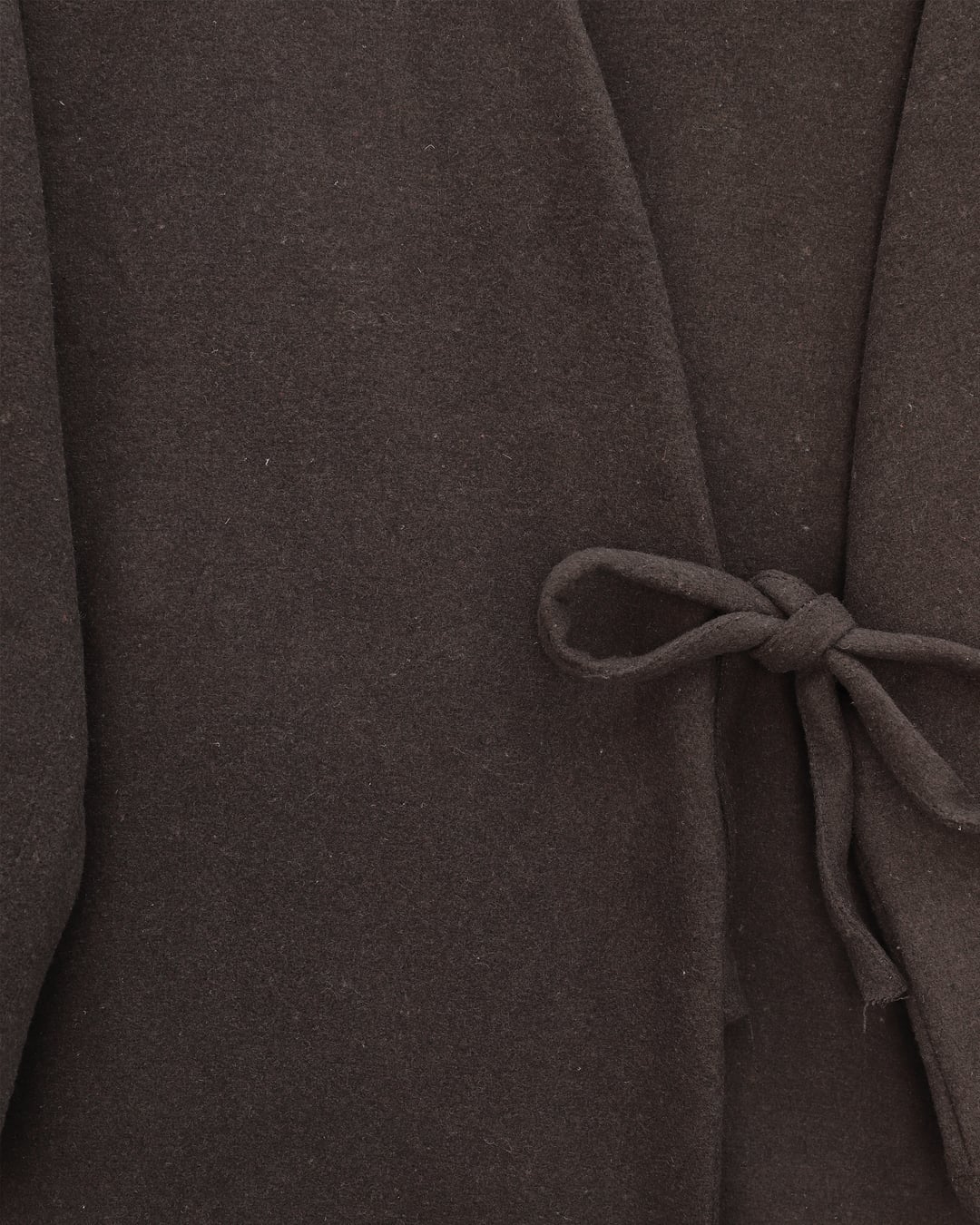 Cross-Tie Cashmere Blend Kimono Cardigan - Brown - Podyumplus - by Peralane - photo 5