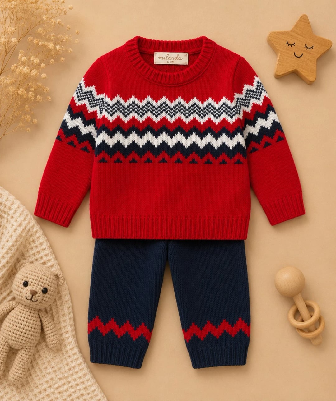 2-Piece Knitted Baby Set - 1179 - Has Bereket - by Peralane