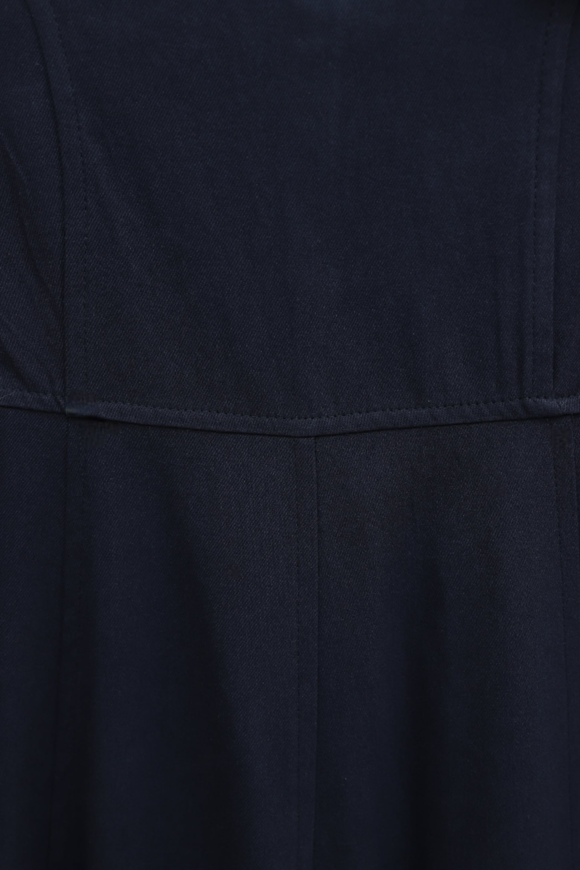 Navy Blue Half-Zip Strap Gabardine Pinafore Dress - Podyumplus - by Peralane - photo 6