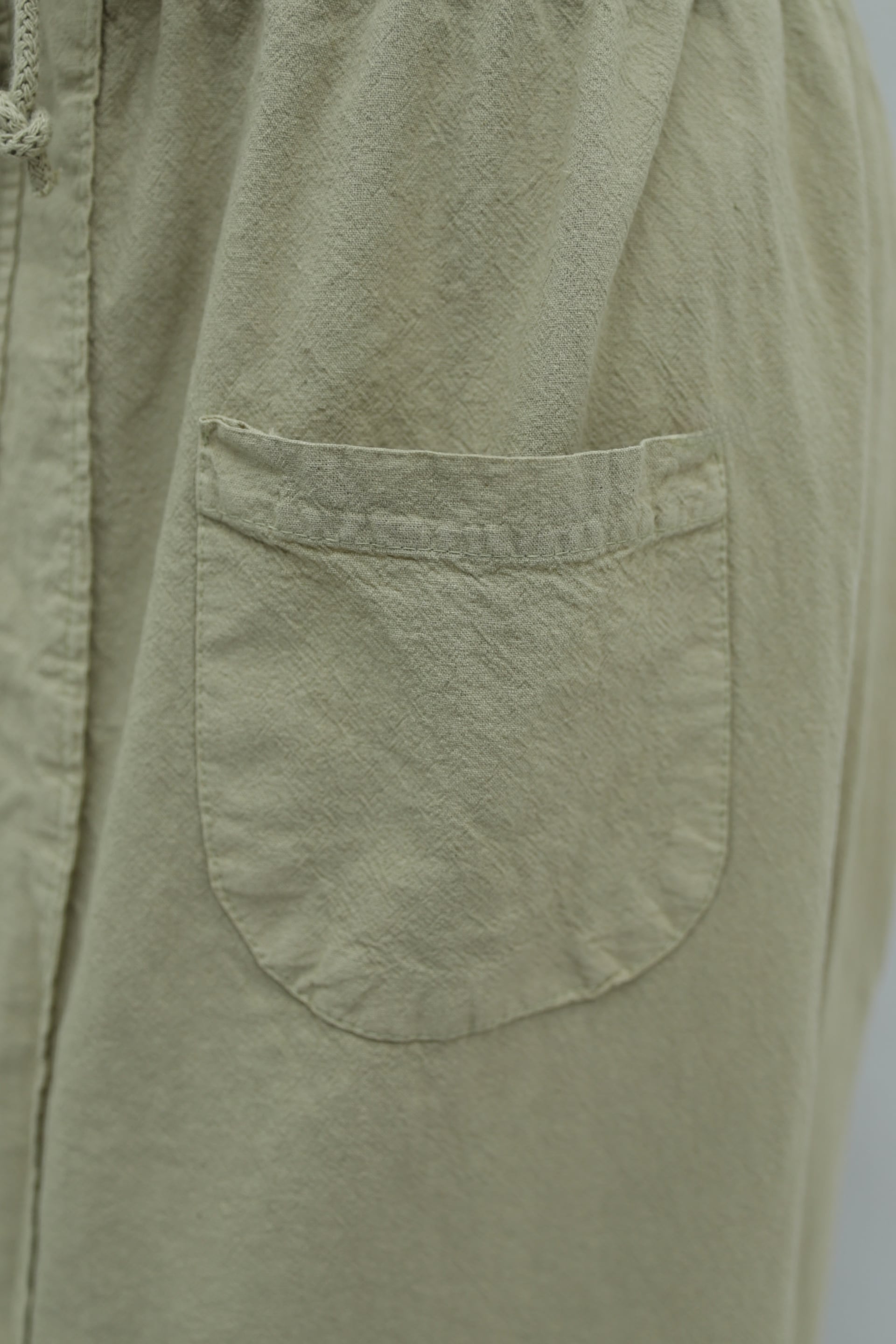 Midi Skirt with Tie Waist and Front Slit - Beige - Podyumplus - by Peralane - photo 5
