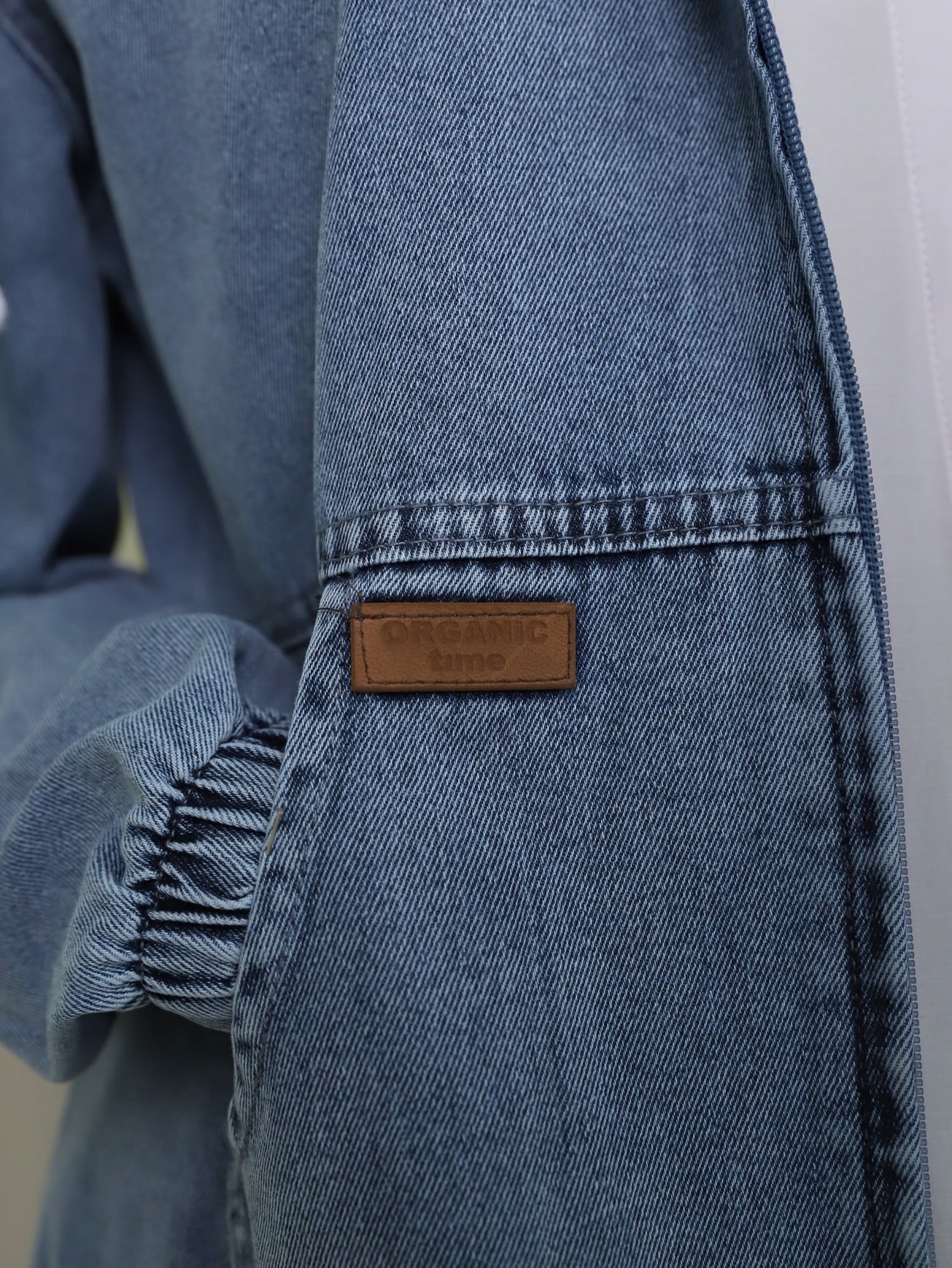 Women's Light Blue Hooded Zip Denim Coat - Podyumplus - by Peralane - photo 3