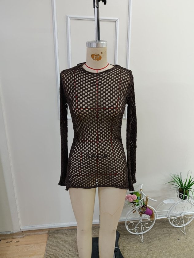 Women's Backless Knitted Pareo Beach Dress - Janes - by Peralane - photo 2