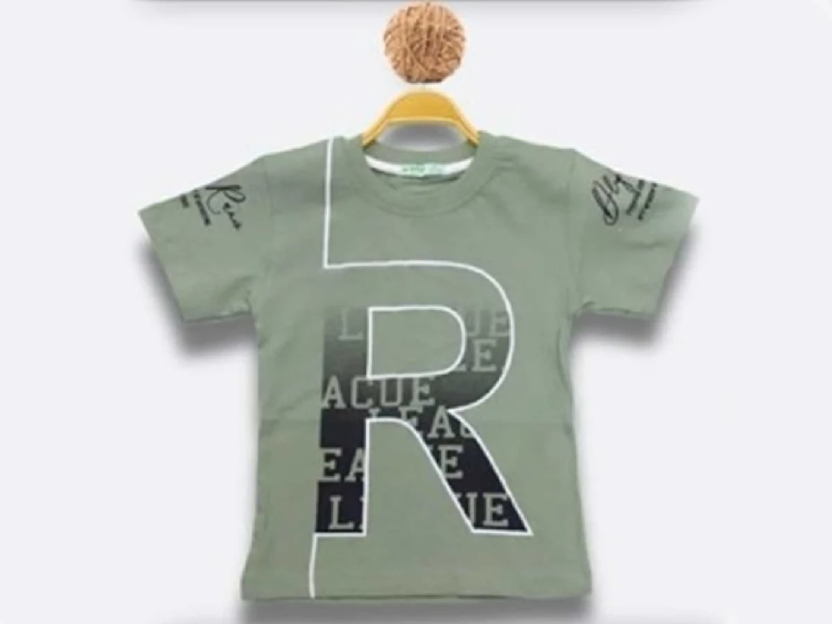 Green 'R' Print Boys' T-Shirt (Pack of 5) - Bittos Kids - by Peralane