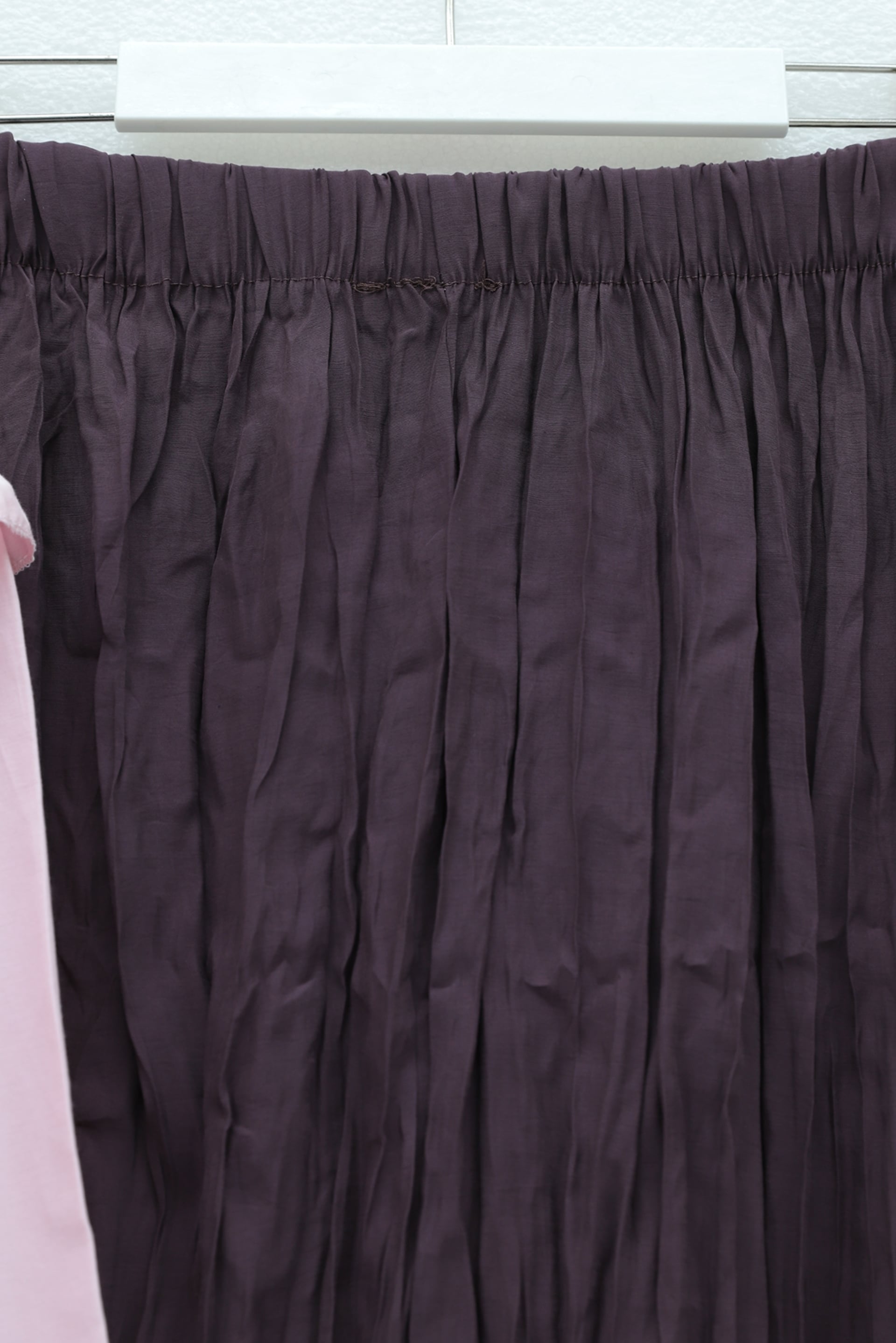 Elasticated Waist Pleated Skirt in Plum - Podyumplus - by Peralane - photo 4
