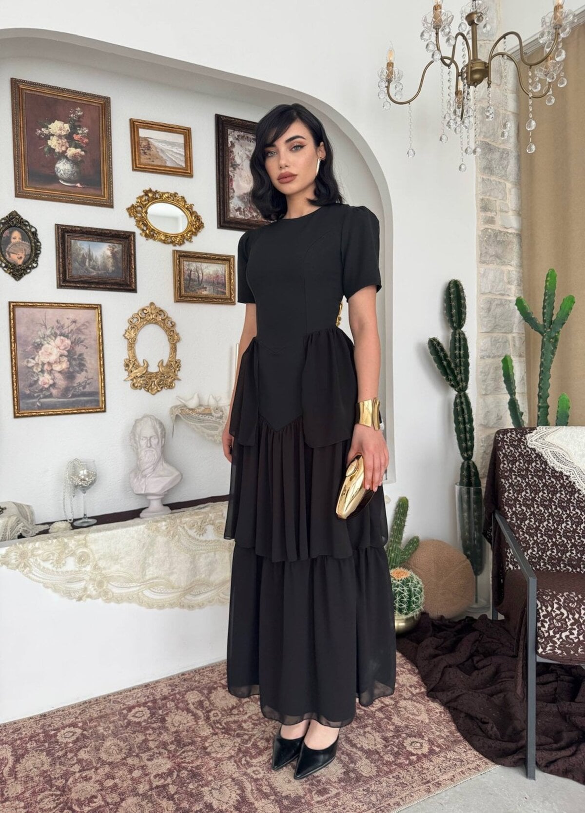 Pola Back Corset Detail Dress ETK-00891 Black - Etika - by Peralane - photo 8