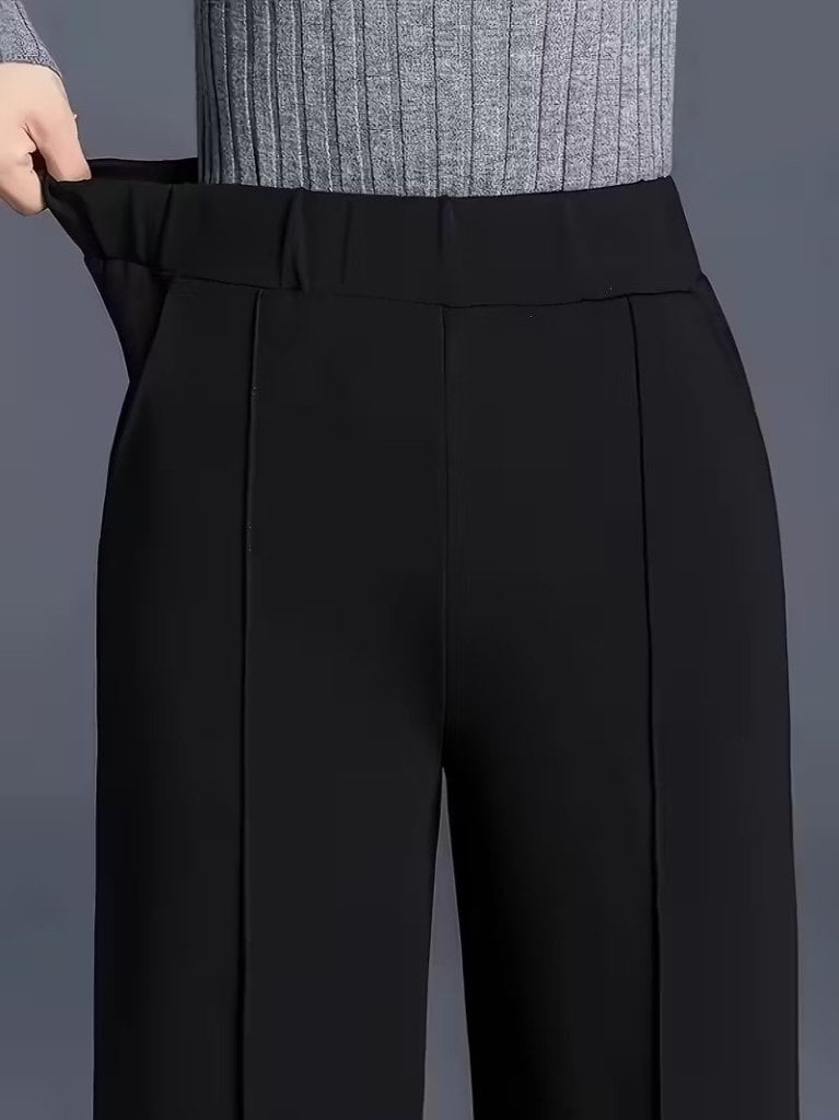 Women's High Waist Wide Leg Crepe Trousers - Janes - by Peralane - photo 4