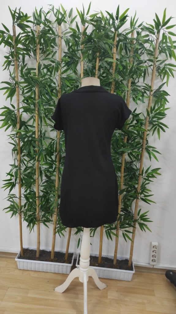 Women's Short-Sleeve V-Neck Crepe Dress - Janes - by Peralane - photo 9