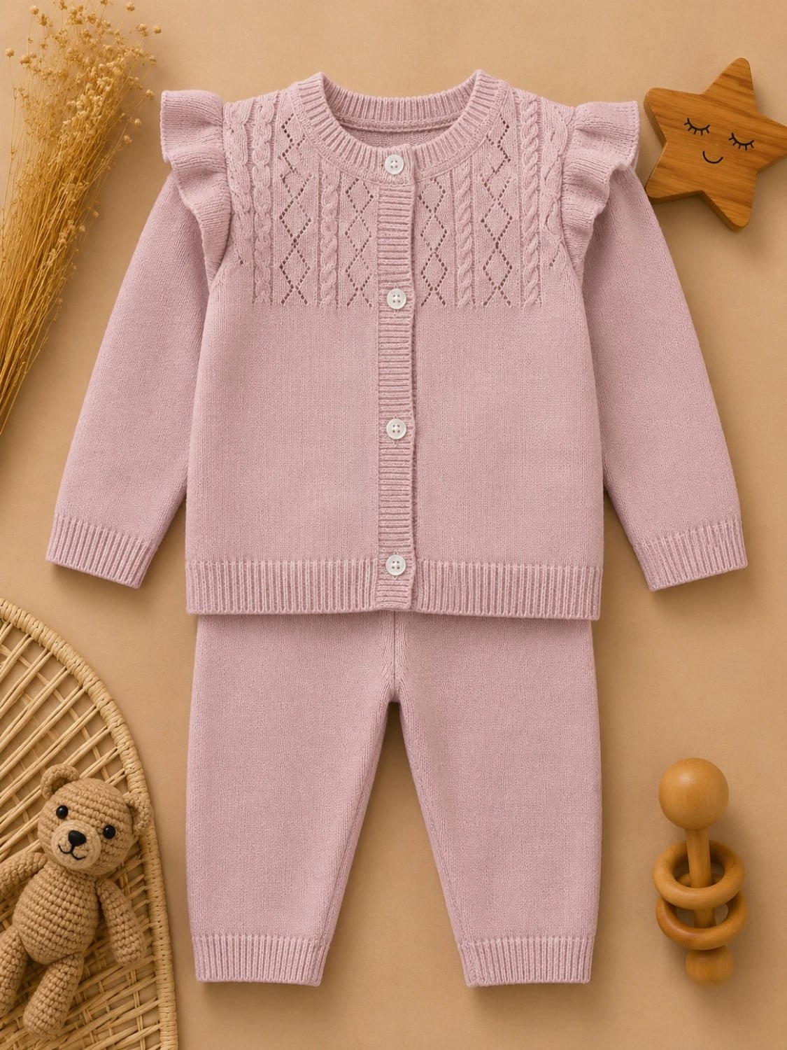 2-Piece Knitted Baby Set - 1192 - Has Bereket - by Peralane