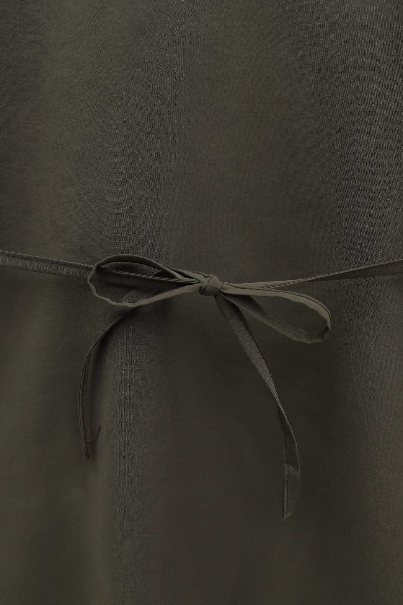 Asymmetric Cut Belted Oversize Modal Tunic - Olive Green - Podyumplus - by Peralane - photo 6