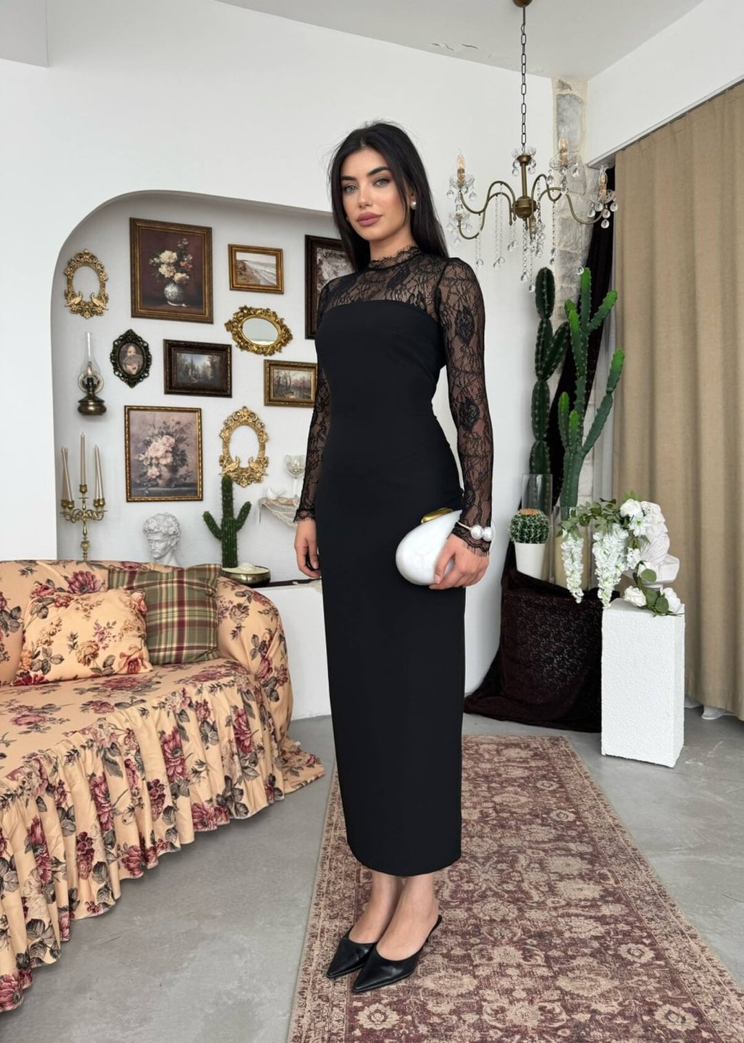 Renas Midi Dress - Black - Etika - by Peralane - photo 8