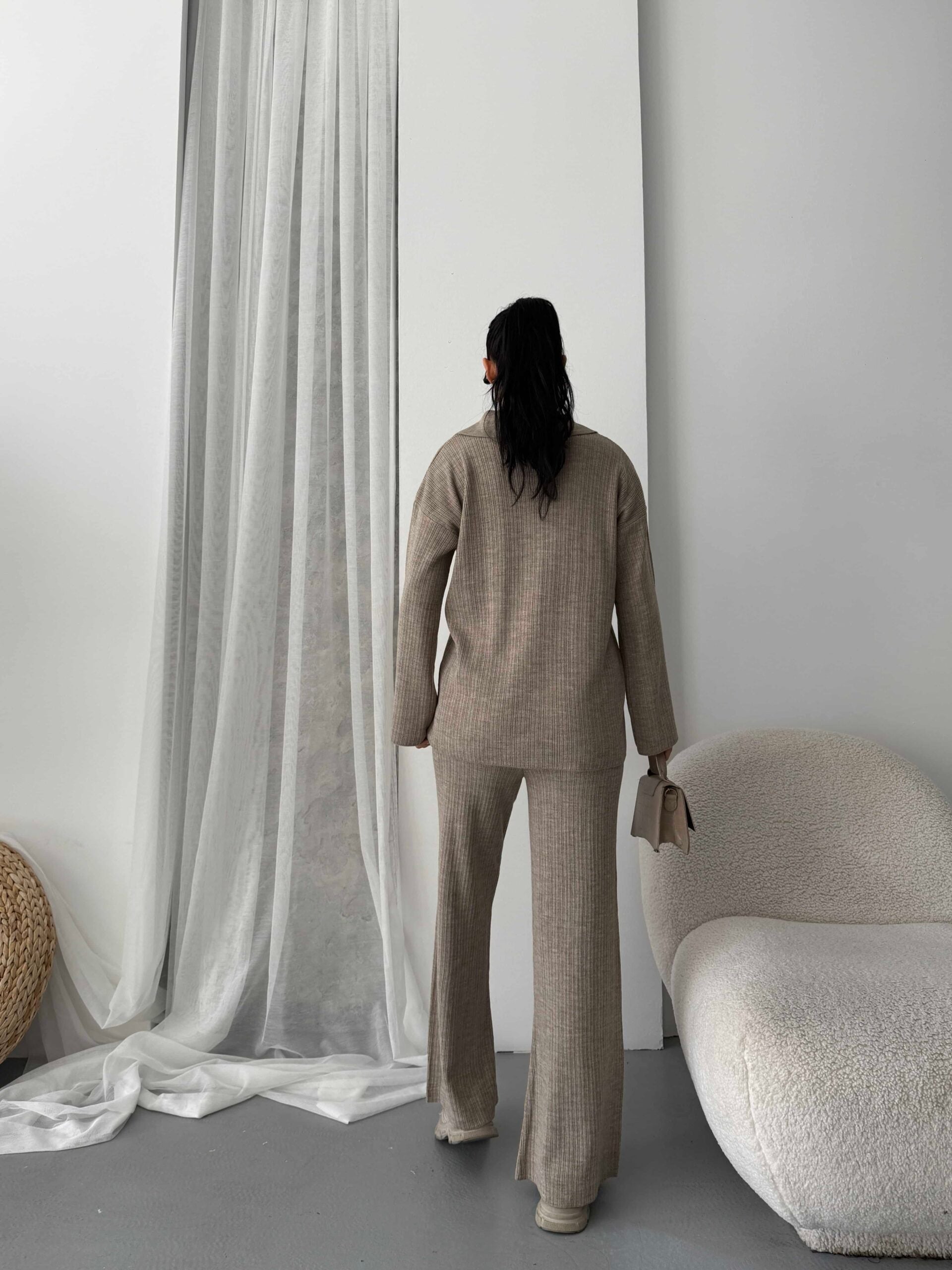 Striped Casual Elegant Modest Set 1554 - My Bee - by Peralane - photo 3