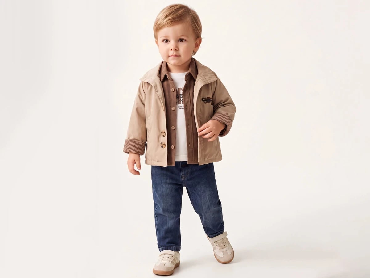 Boys' 4-Piece Set with Embroidered Jacket, Shirt, and Pants - Canoz - by Peralane