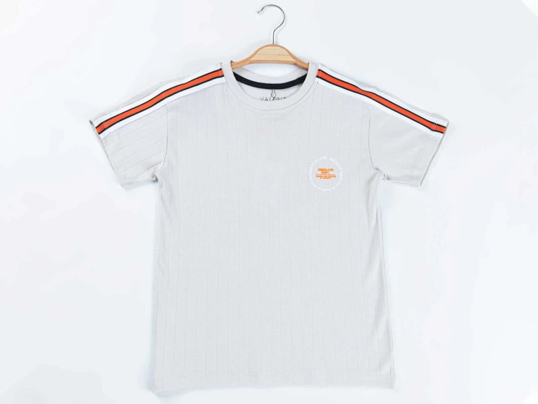 Boys' Printed T-Shirt Pack of 4 - Light Grey - Civilti - by Peralane
