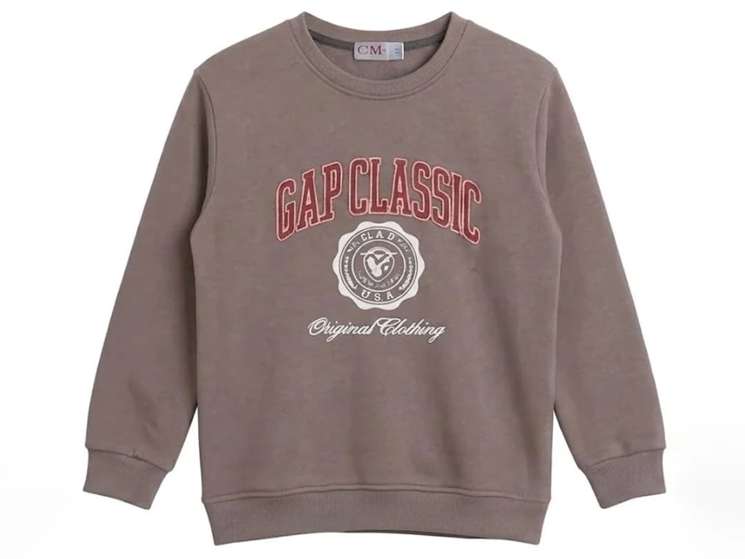 Gap Print 3-Thread Brushed Boys Sweatshirt - CMK - by Peralane