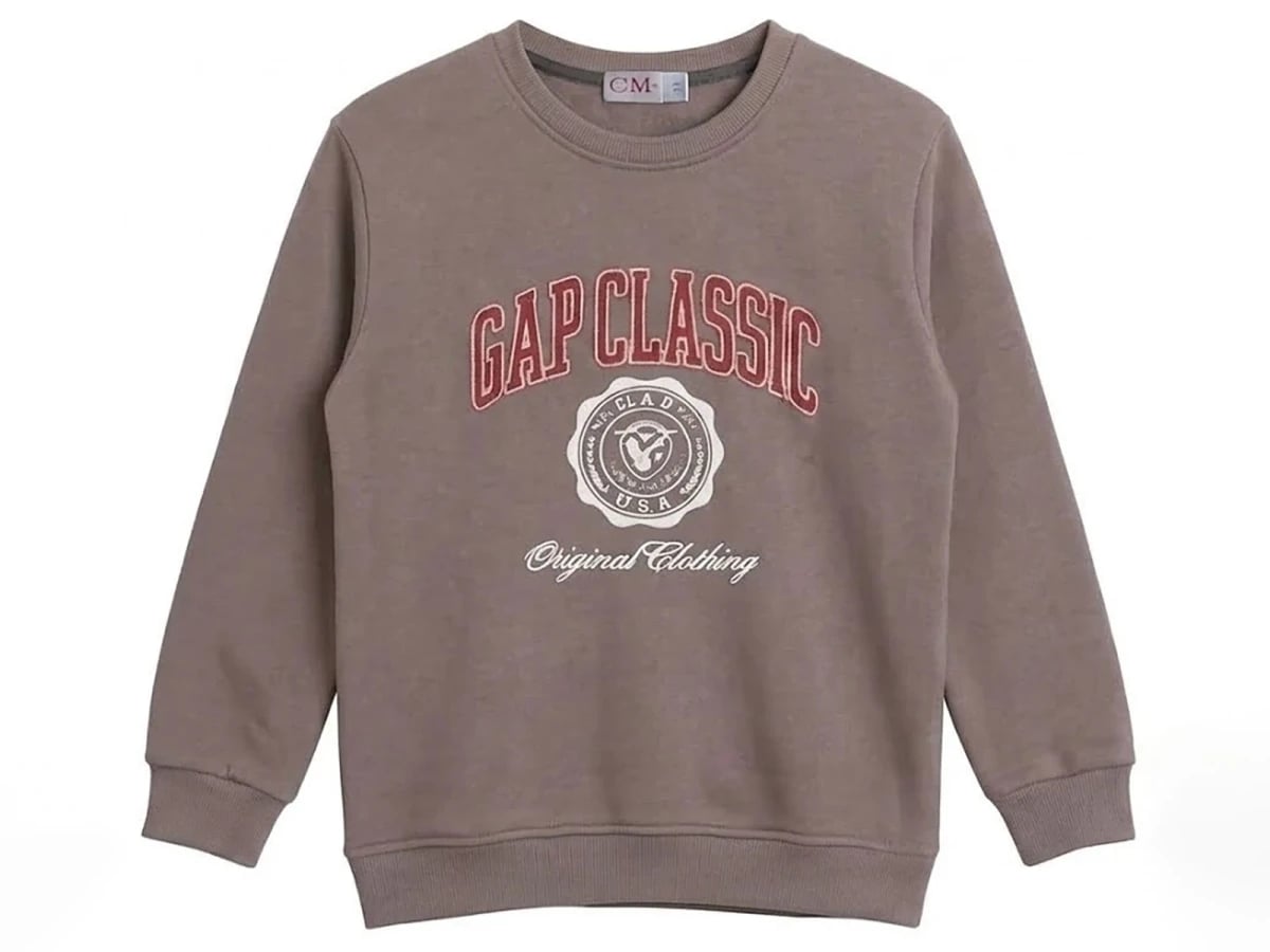Gap Print 3-Thread Brushed Boys Sweatshirt - CMK - by Peralane