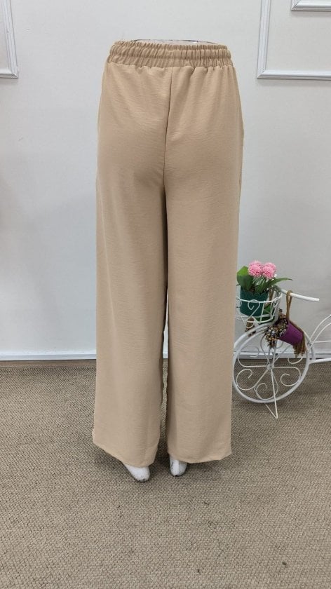 Women's High-Waist Elasticated Drawstring Wide-Leg Trousers - Janes - by Peralane - photo 5