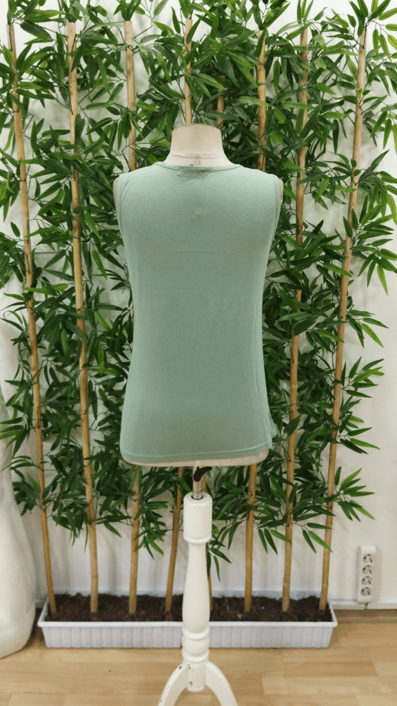 Women's Sleeveless V-Neck Eyelet Detail Viscose Blouse - Janes - by Peralane - photo 5