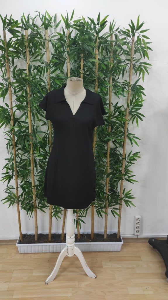 Women's Short-Sleeve V-Neck Crepe Dress - Janes - by Peralane - photo 7