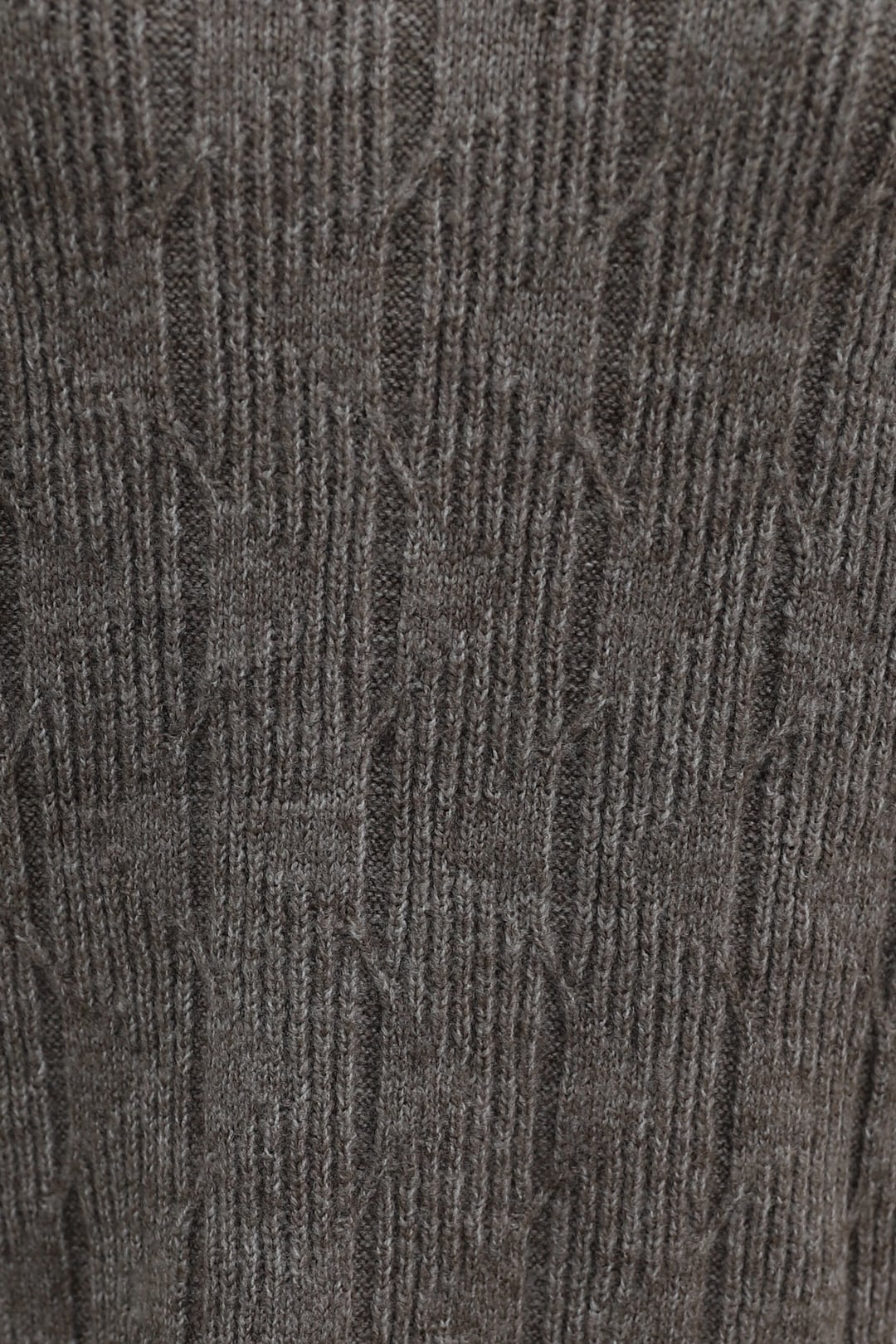 Pearl Detail Patterned Relaxed Knit Tunic - Light Brown - Podyumplus - by Peralane - photo 6