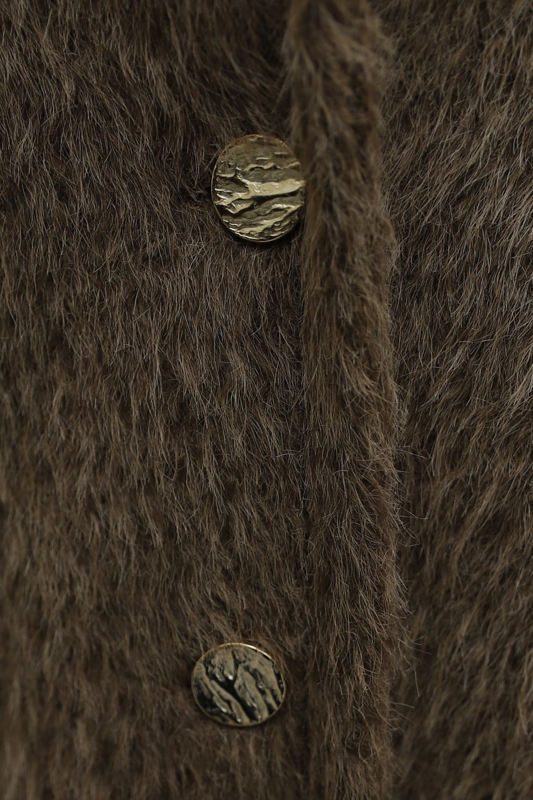 Brown Longline Faux Fur Vest with Bag Accessory - Podyumplus - by Peralane - photo 5