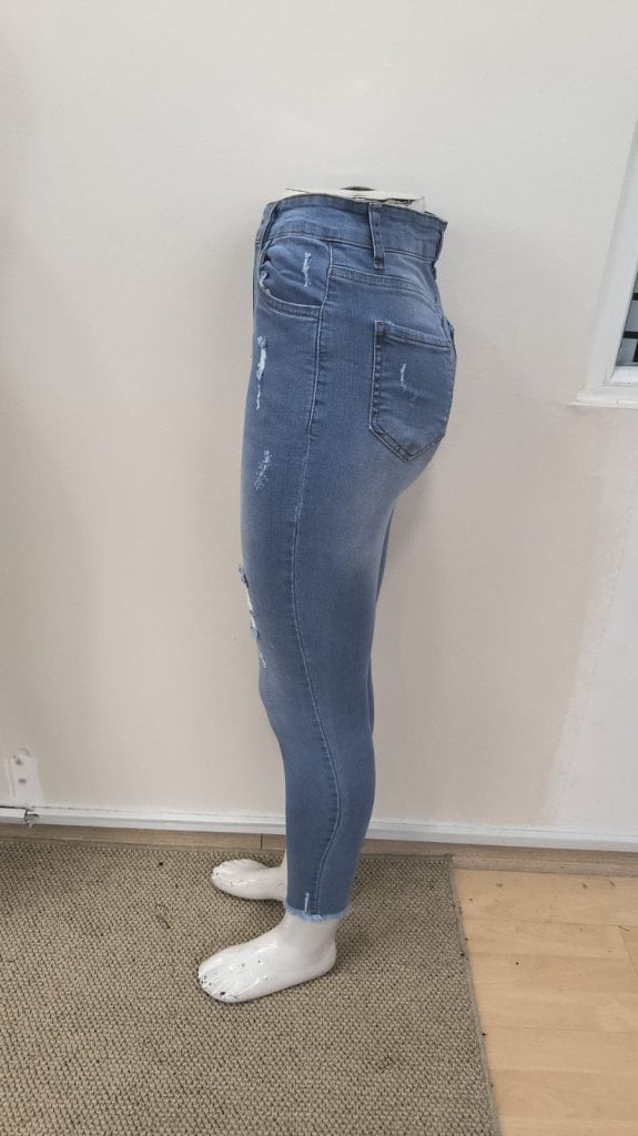 Women's High Waist Distressed Skinny Jeans - Janes - by Peralane - photo 5