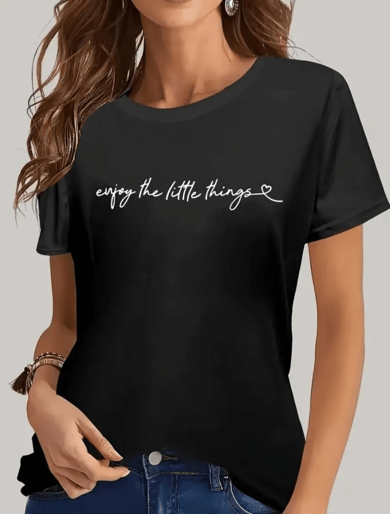 Women's Short-Sleeve Printed Basic Viscose T-Shirt - Janes - by Peralane - photo 3