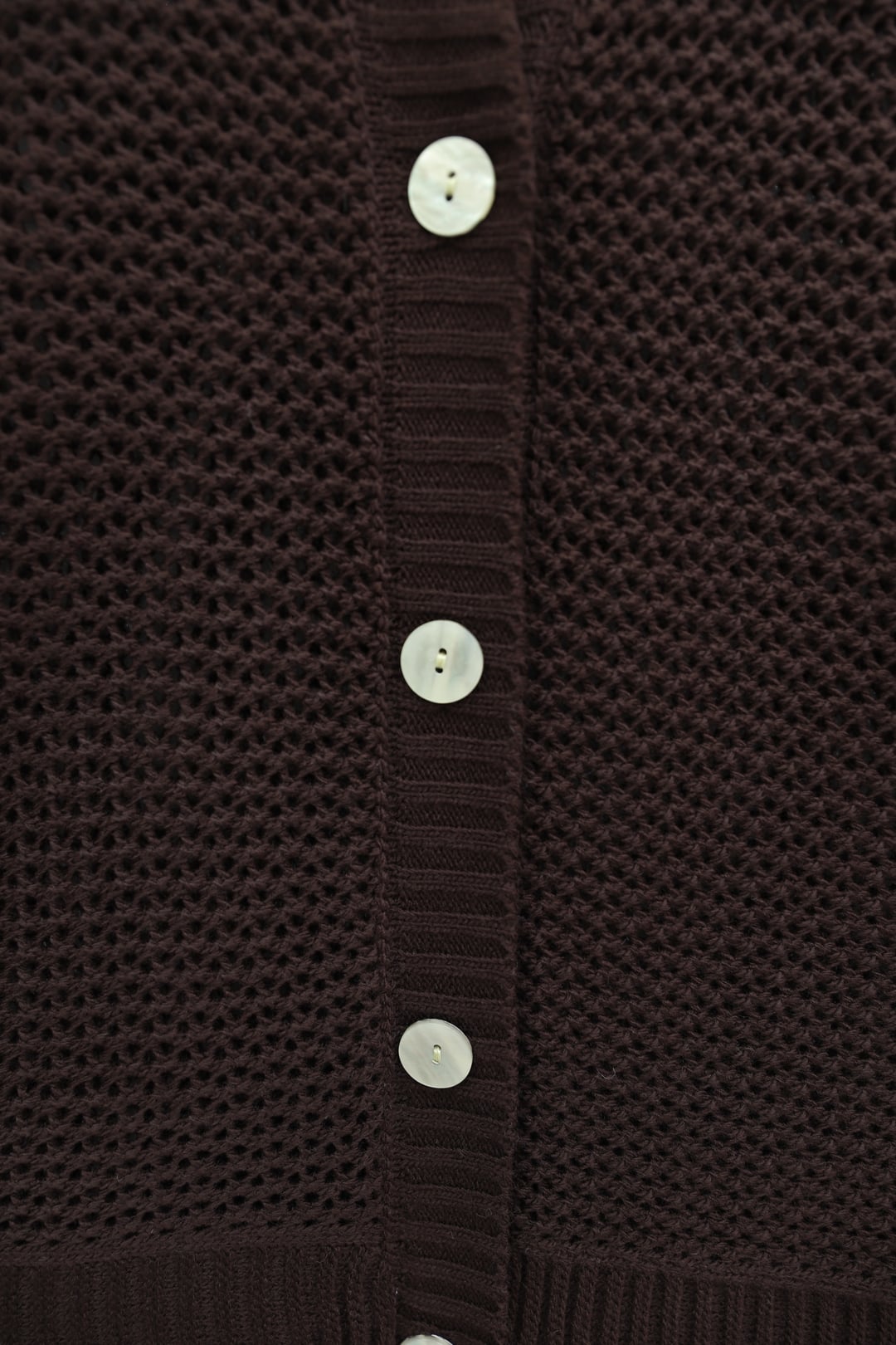 Ajour Buttoned Batwing Sleeve Knit Cardigan - Dark Brown - Podyumplus - by Peralane - photo 5