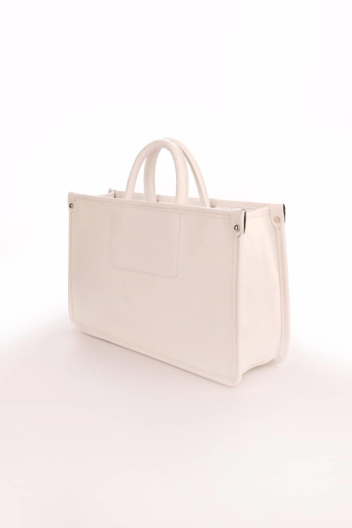 Tracy White Women's Handbag | PU Leather Tote - Aron Atelier - by Peralane - photo 2