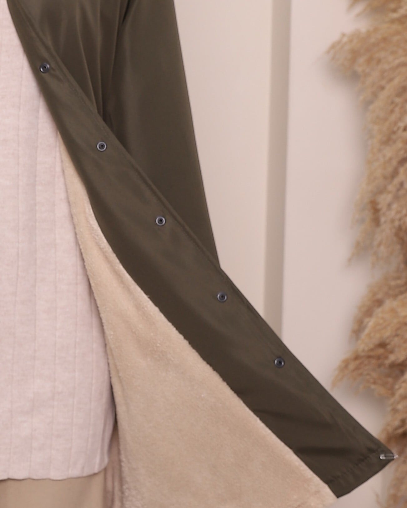 Snap-Front Hooded Short Coat with Pockets - Camouflage - Podyumplus - by Peralane - photo 5