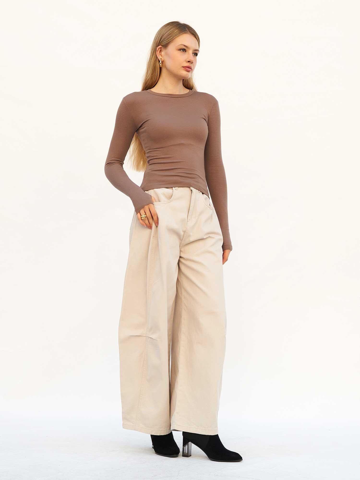 Curve Wide Gabardine Trousers 045 - Lefon - by Peralane - photo 2