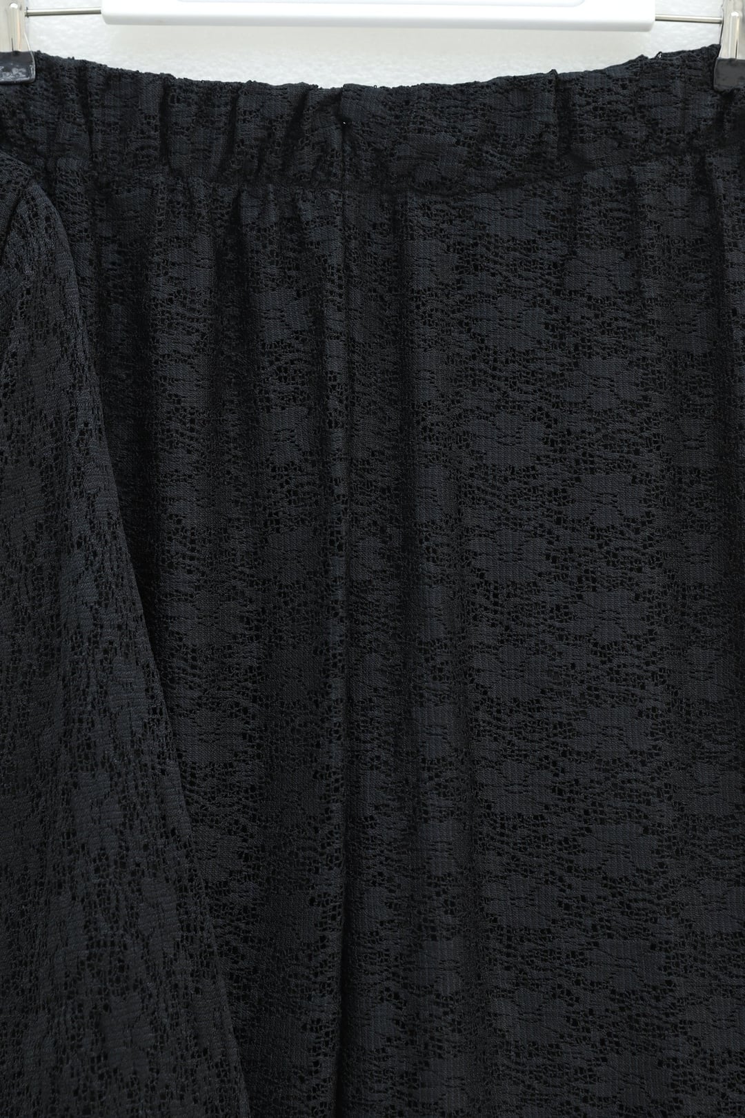 Round Neck Belted Lace Detail Lined Trouser Set - Black - Podyumplus - by Peralane - photo 7
