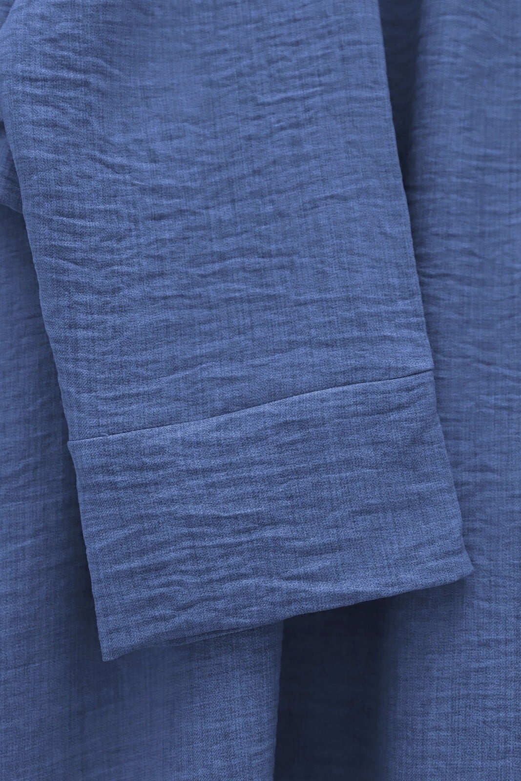 Blue Tie-Front Waistband Flared Linen Look Women's Set - Podyumplus - by Peralane - photo 8