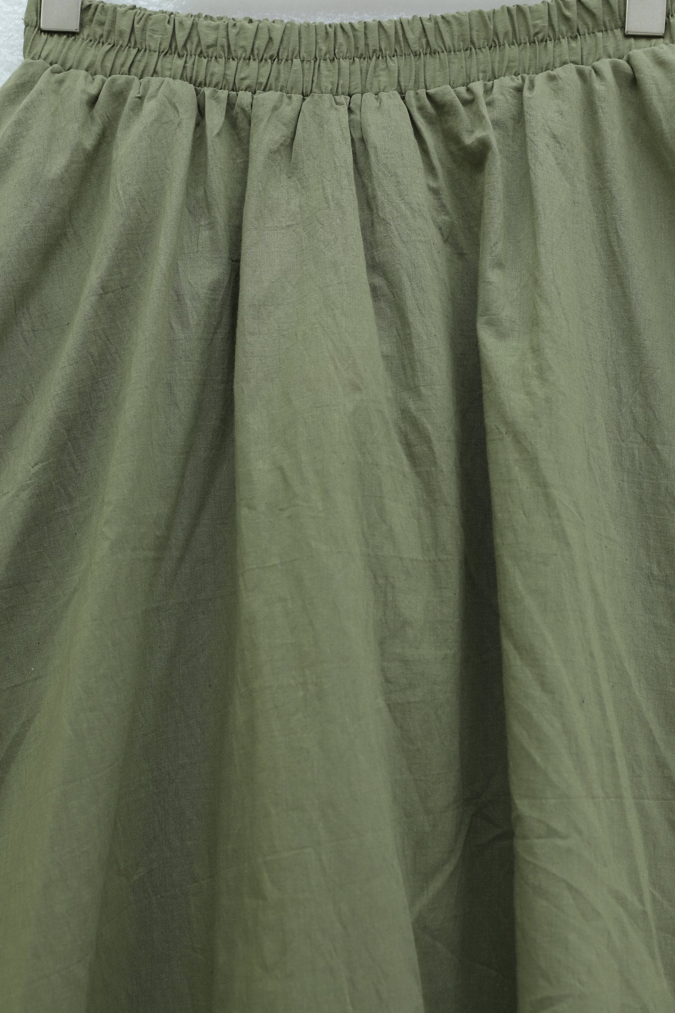 Elasticated Waist Lace Trim Ruffled Voile Skirt - Olive Green - Podyumplus - by Peralane - photo 6