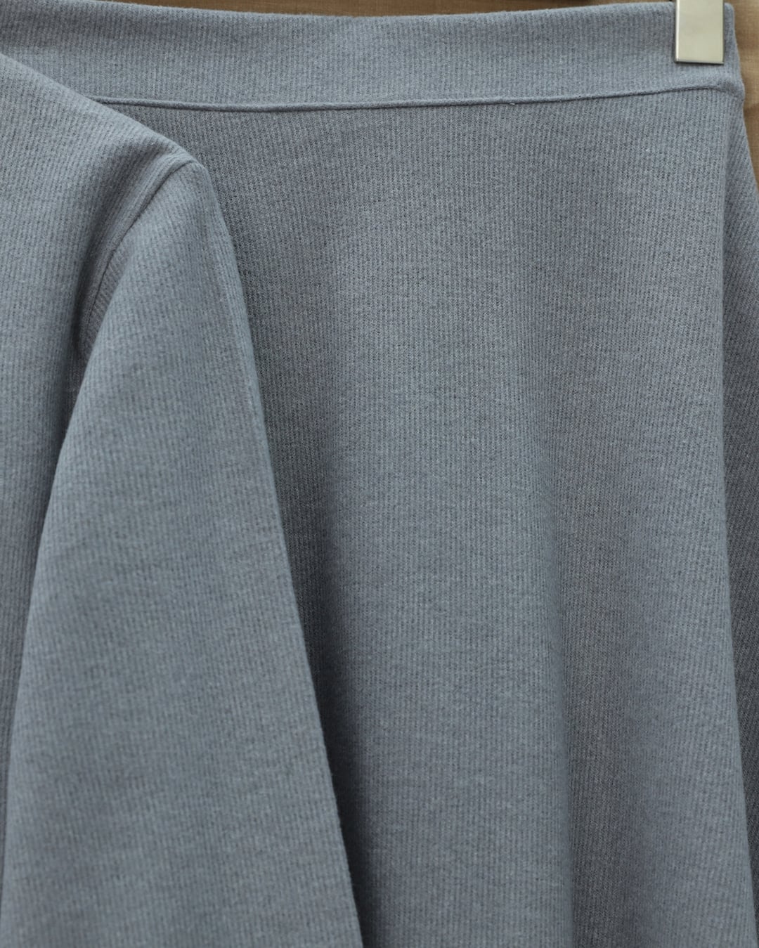 Grey Leather Detail Button-Front Selanik Co-ord Set with Skirt - Podyumplus - by Peralane - photo 7