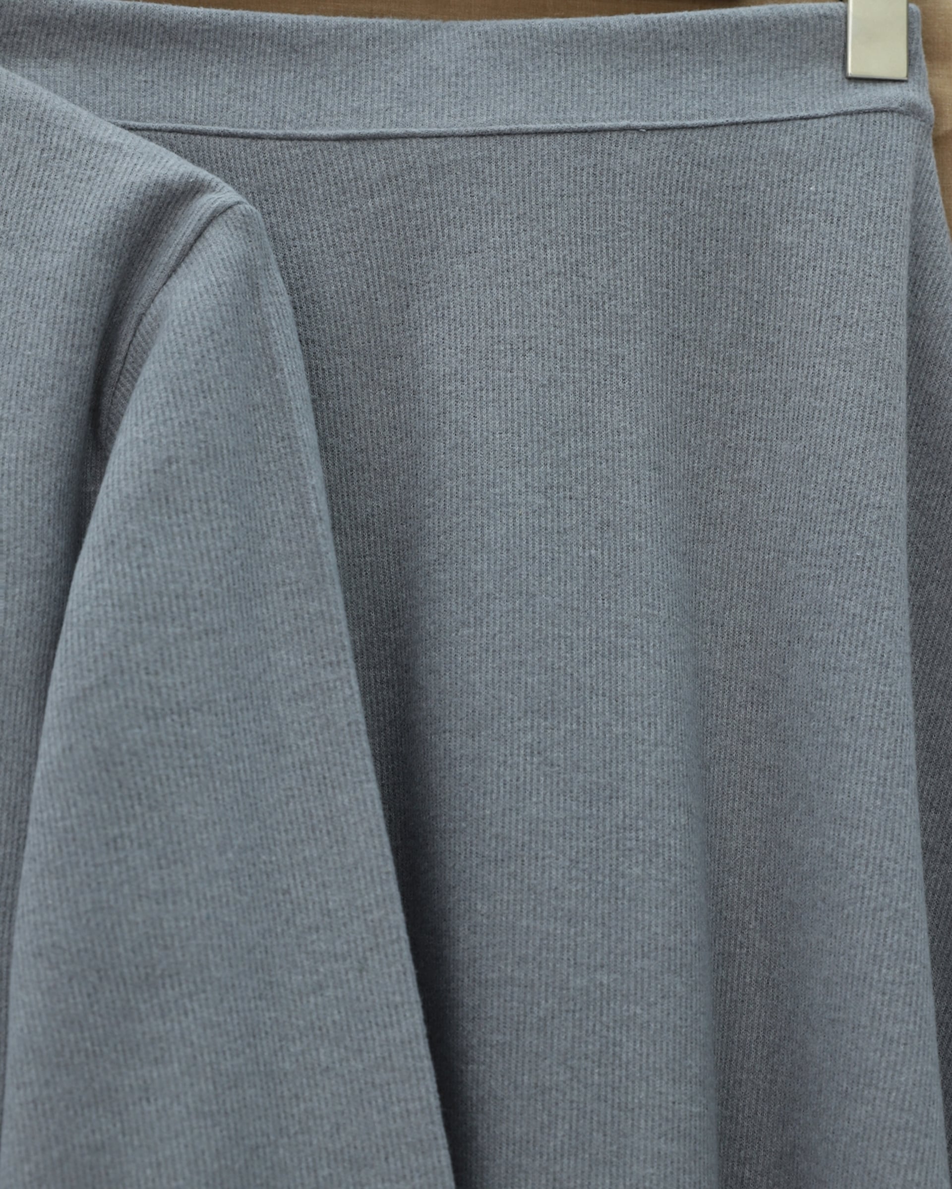 Grey Leather Detail Button-Front Selanik Co-ord Set with Skirt - Podyumplus - by Peralane - photo 7