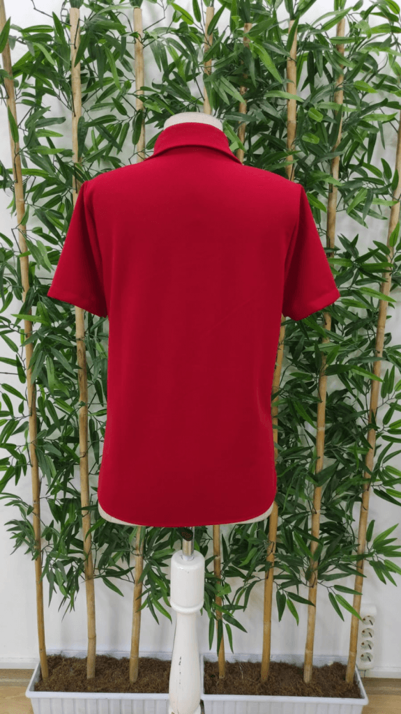 Women's Short Sleeve Collared Blouse with Front Zipper and Pocket Detail - Janes - by Peralane - photo 5