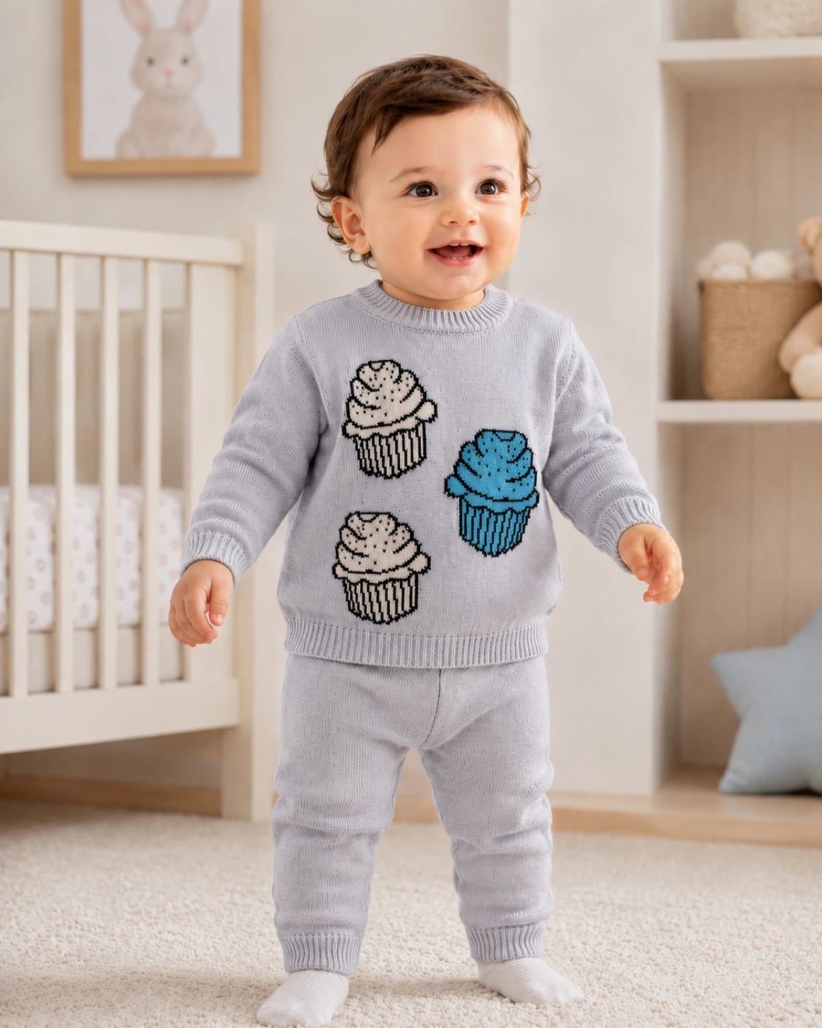 Knitted Baby Set - 1127 - Has Bereket - by Peralane