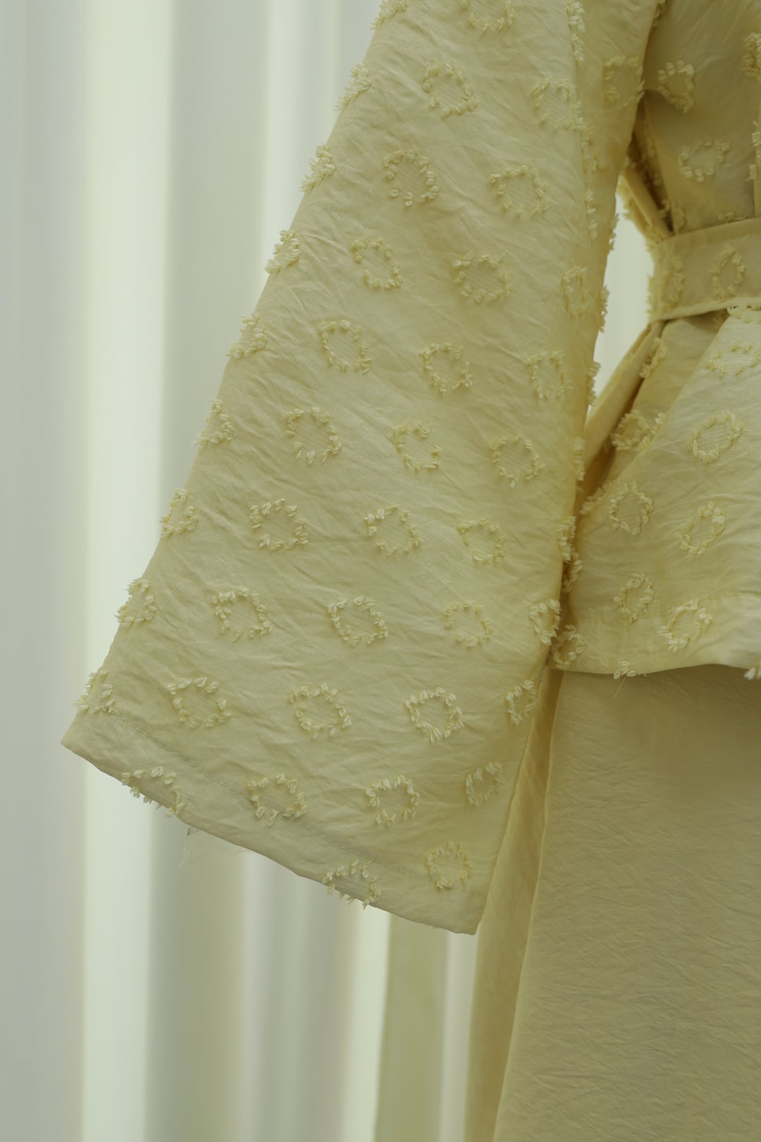 Yellow Jacquard Floral Two-Piece Set with Jacket and Skirt - Podyumplus - by Peralane - photo 8
