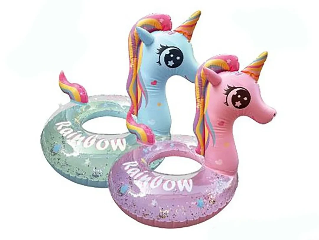 Inflatable Unicorn Swim Ring for Kids 64 cm - Lyrax Kids - by Peralane